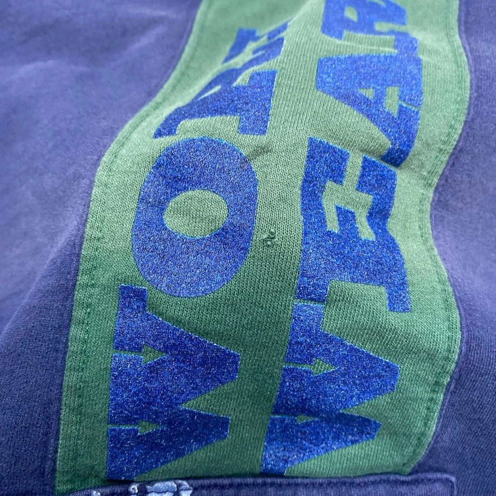 Vintage OshKosh Bgosh Kids 3T Sweatshirt Navy Green Workwear Train Made in USA